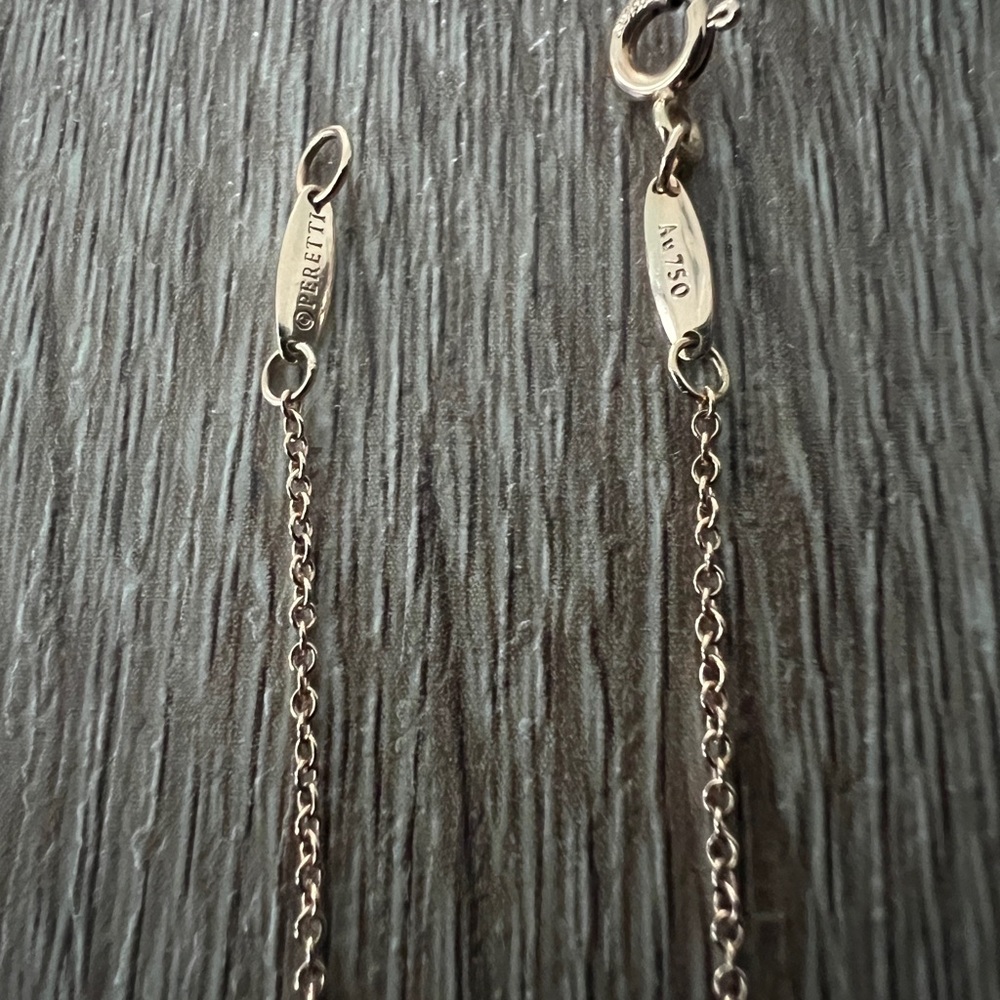 Tiffany & Co. Gold Heart Necklace with Silver Accents - Picture 10 of 10